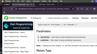 Module 1 Part 5 - String data type in dart (methods)