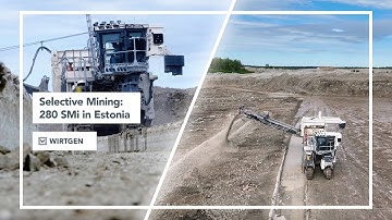 Selective Mining with Wirtgen 280 SMi: Limestone and Oil Shale Mining in Estonia