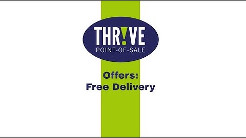 Thr!ve POS Free Delivery Offer