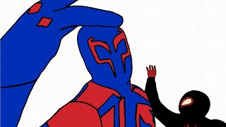 Miguel o'hara slap Miles morales (Animated) #shorts