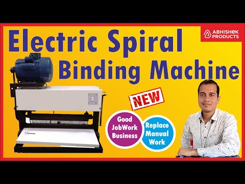 Electric Spiral Binding Machine | Motorized Spiral Machine  | Buy @