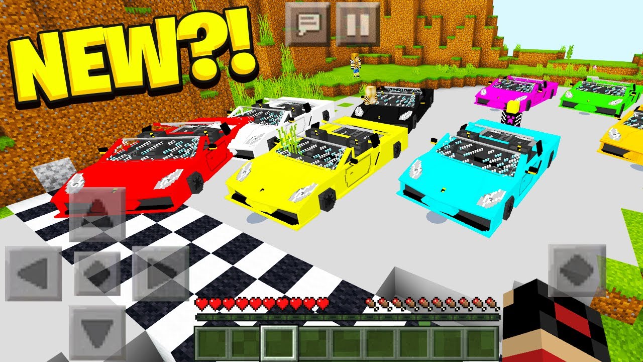 MINECRAFT BEDROCK SPORT CARS in Minecraft Pocket Edition YouTube
