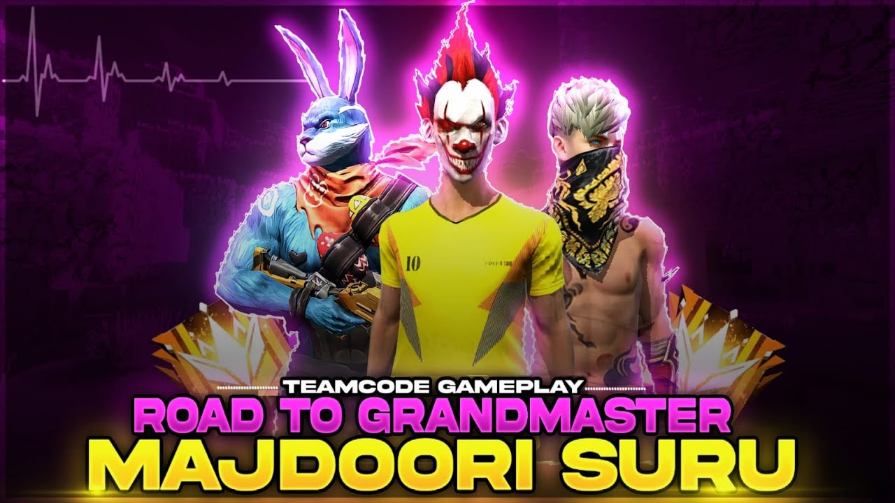 FREE FIRE LIVE | RANK PUSH TO GRANDMASTER | BR GRANDMASTER RANK PUSHING ...