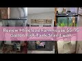 Review Hlivelood Farmhouse 55-75 Gallon Fish Tank Stand with Power Outlet, Aquarium Stand with Cabin