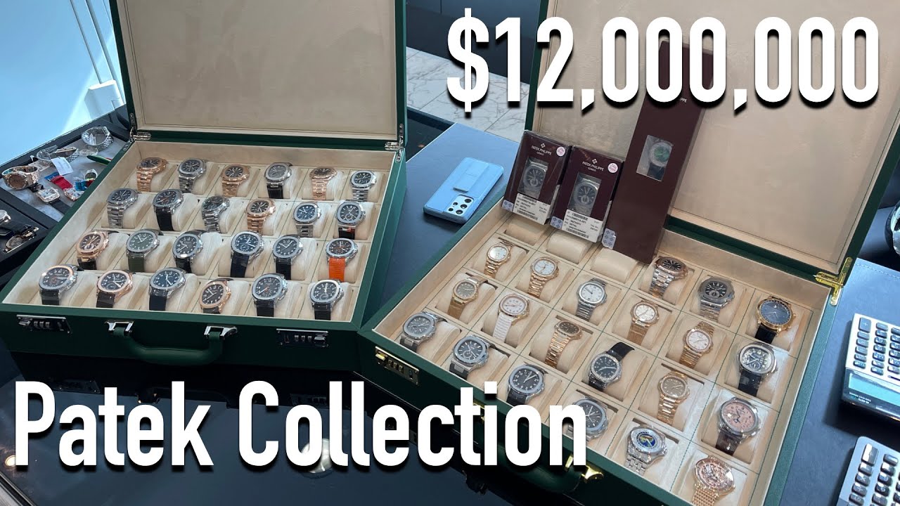 Insane Dubai Patek Philippe watch collection,  double sealed &sealed,  Nautilus & Aquanaut i