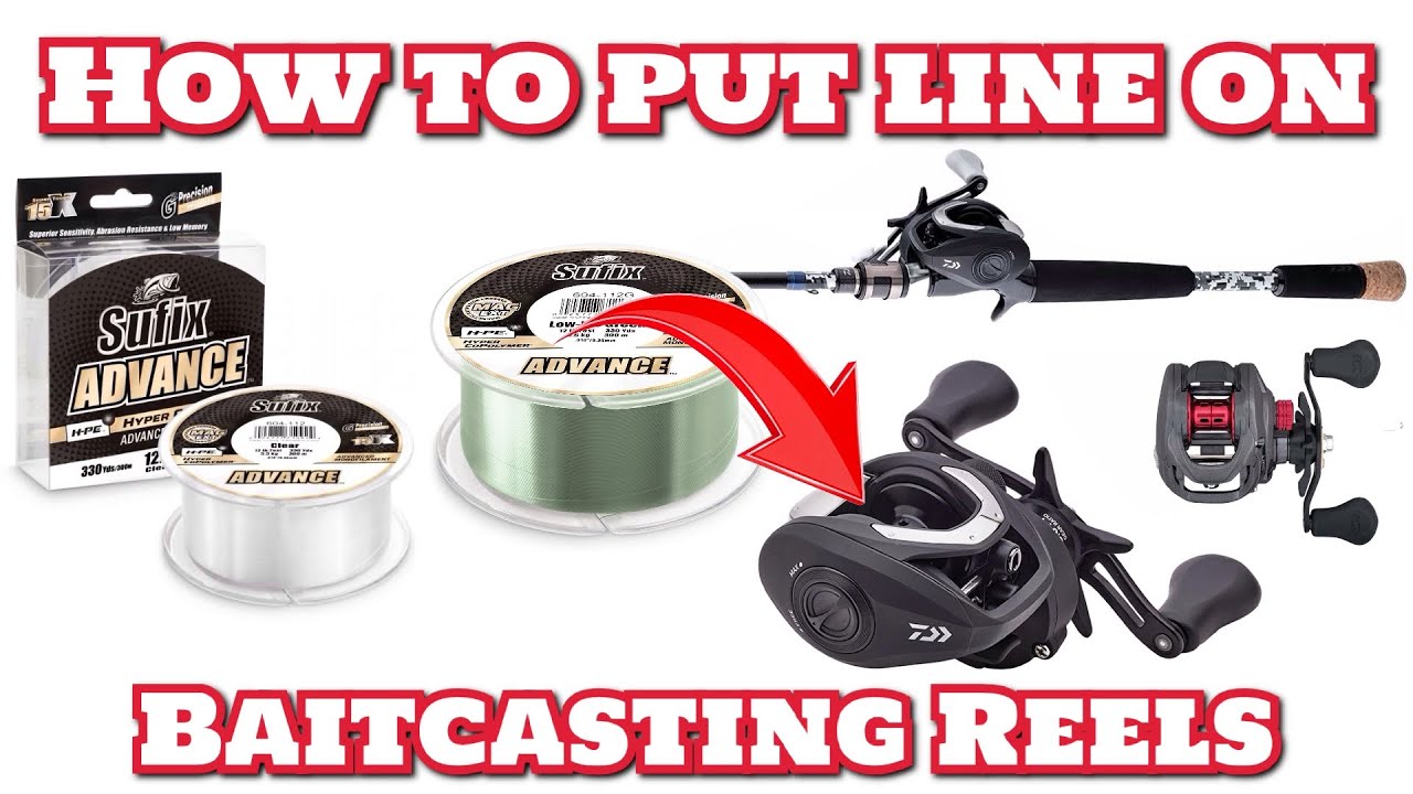 How To Put Line On A BAITCASTER FISHING Reel. 