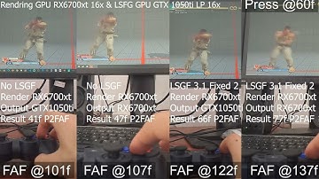 Lossless Scaling Latency (LSFG) Dual GPU from Button Press to First Active Frame (SM@240fps)