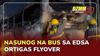 Bus, nasunog sa EDSA Ortigas Flyover | DZMM Teleradyo (24 April 2026)