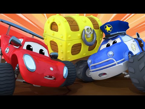 Kota Monster 🚓 🚒 Jebakan - Monster Truk Kartun untuk anak-anak