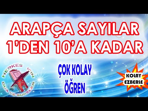 Arapça sayılar 10 kadar Arapça sayıların okunuşu Arapça rakamlar 10 a kadar kolay Herkes için