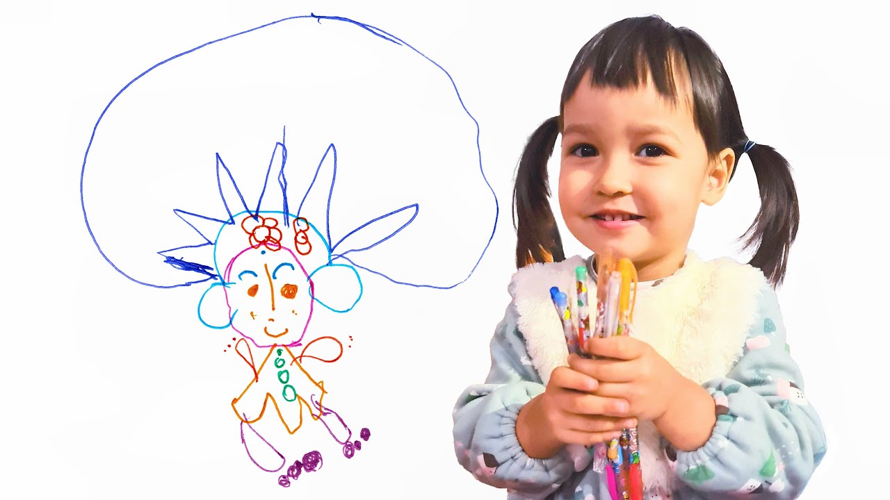 2-Year-Old Artist Mia Mai Draws Mesami No. 127 Artwork | Beautiful & Easy Drawing & Art for Kids