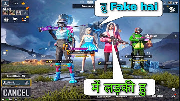 WHEN I JOINED RANDOM FAKE CONQUEROR GIRL SQUAD 😂 FUNNY REACTION BY RANDOMS 😈 PUBG MOBILE