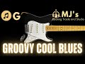 Groovy cool blues in g  100 bpm  guitar backing track