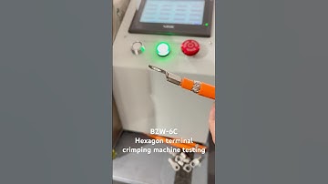BZW-6C hexagonal terminal crimping machine testing #bozwang #crimpingmachine #factory
