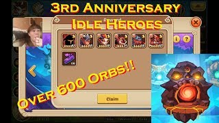 Anniversary Po Event Idle Heroes Over 600 Orbs Aureolin Heartrate Gaming Youtube