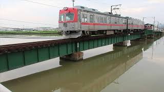 【大野川鉄橋通過】北陸鉄道浅野川線内灘行8000系