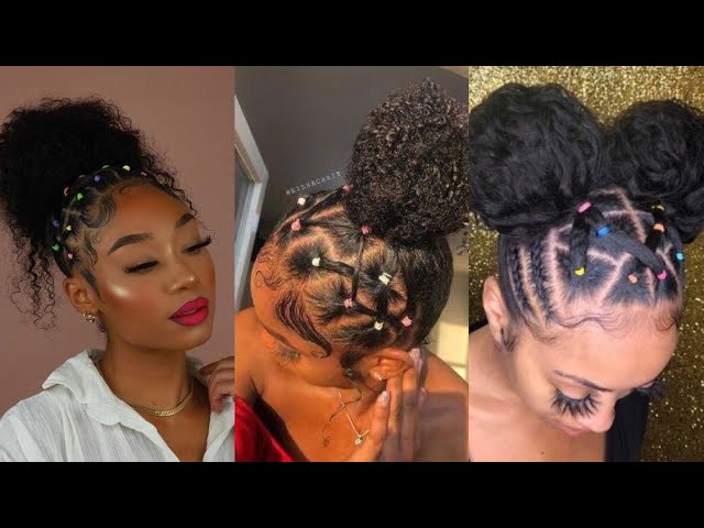 🔥EASY RUBBER BAND HAIRSTYLE ON 4C NATURAL HAIR / Protective Style / Tupo1  - YouTube