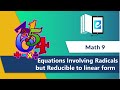 713 equations involving radicals but reducible to linear form