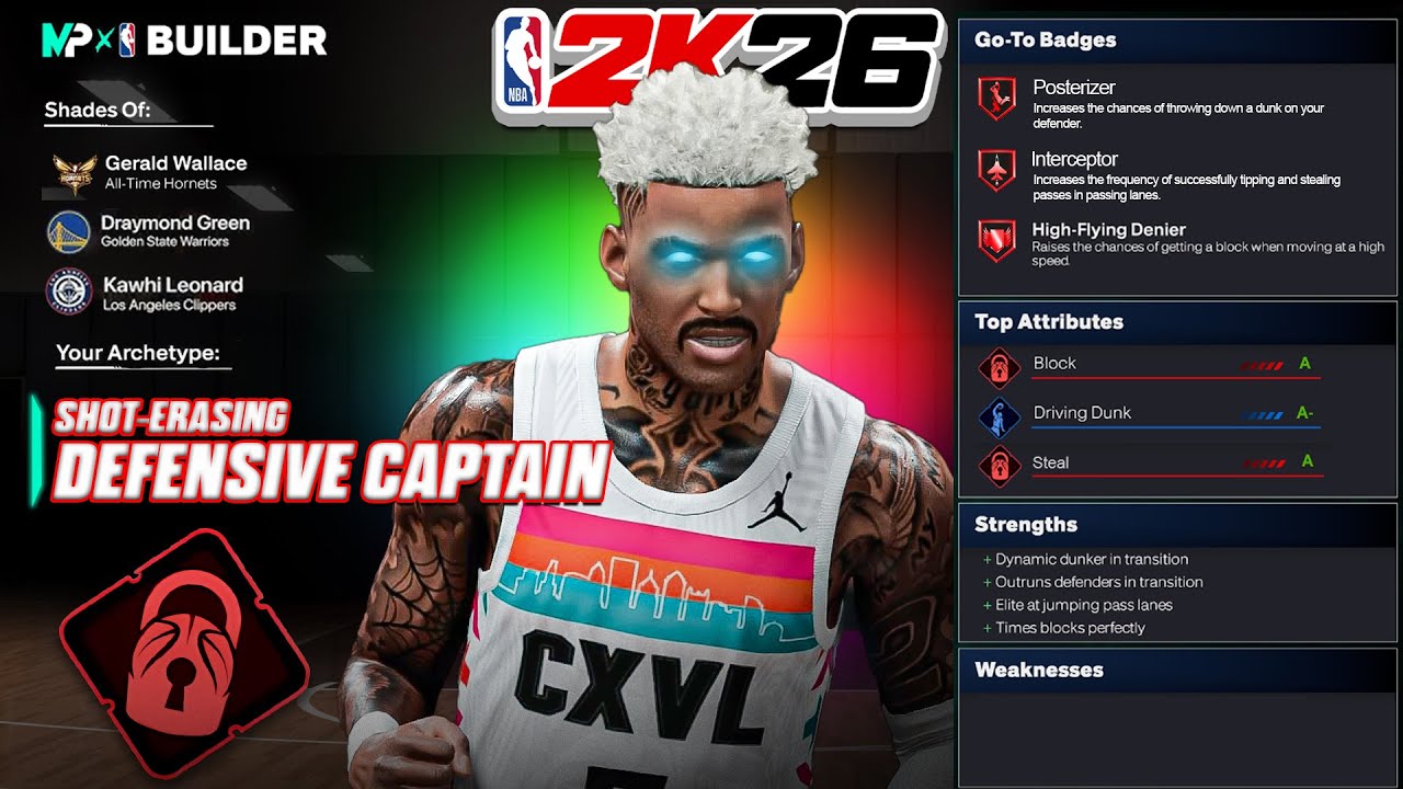 THIS 6'9 "DEFENSIVE CAPTAIN" POWER FORWARD BUILD IS THE *BEST* DEFENSIVE BUILD ON NBA 2K26