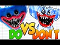 DOs & DON'Ts Drawing POPPY PLAYTIME In 1 Minute CHALLENGE!