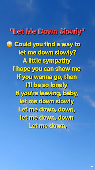 Let Me Down Slowly Lyrics | Alec Benjamin | Heart Felt English Pop Song #lyrics #alecbenjamin #letme