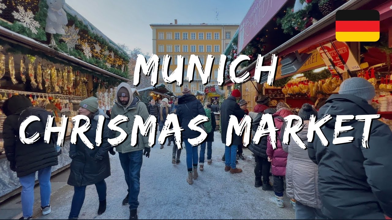 Walking in a Winter Wonderland - 4K Munich Christmas Market Tour: A ...