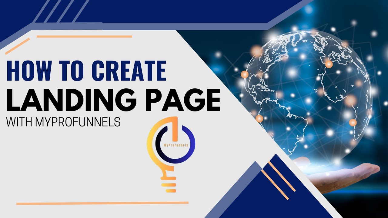 How to Create Landing Page with MyProfunnels - YouTube