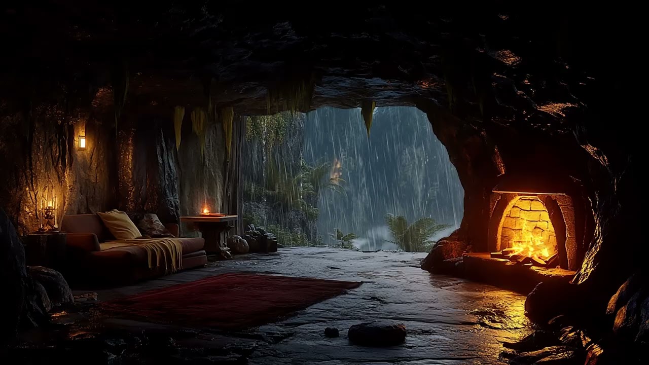 It’s Raining Outside the Forest Cave | Let the Rain Help You Fall Asleep
