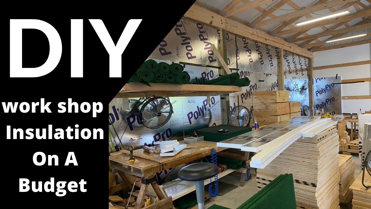 Insulating a pole barn . Easy, and Affordable DIY work shop insulation ...