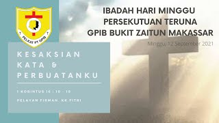 IHMPT 12 September 2021 | GPIB Bukit Zaitun Makassar