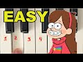 Gravity Falls - EASY Tutorial (Opening Theme)