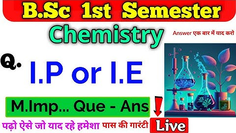 Bsc 1st semester Chemistry, #2, improtant question, paper hacker