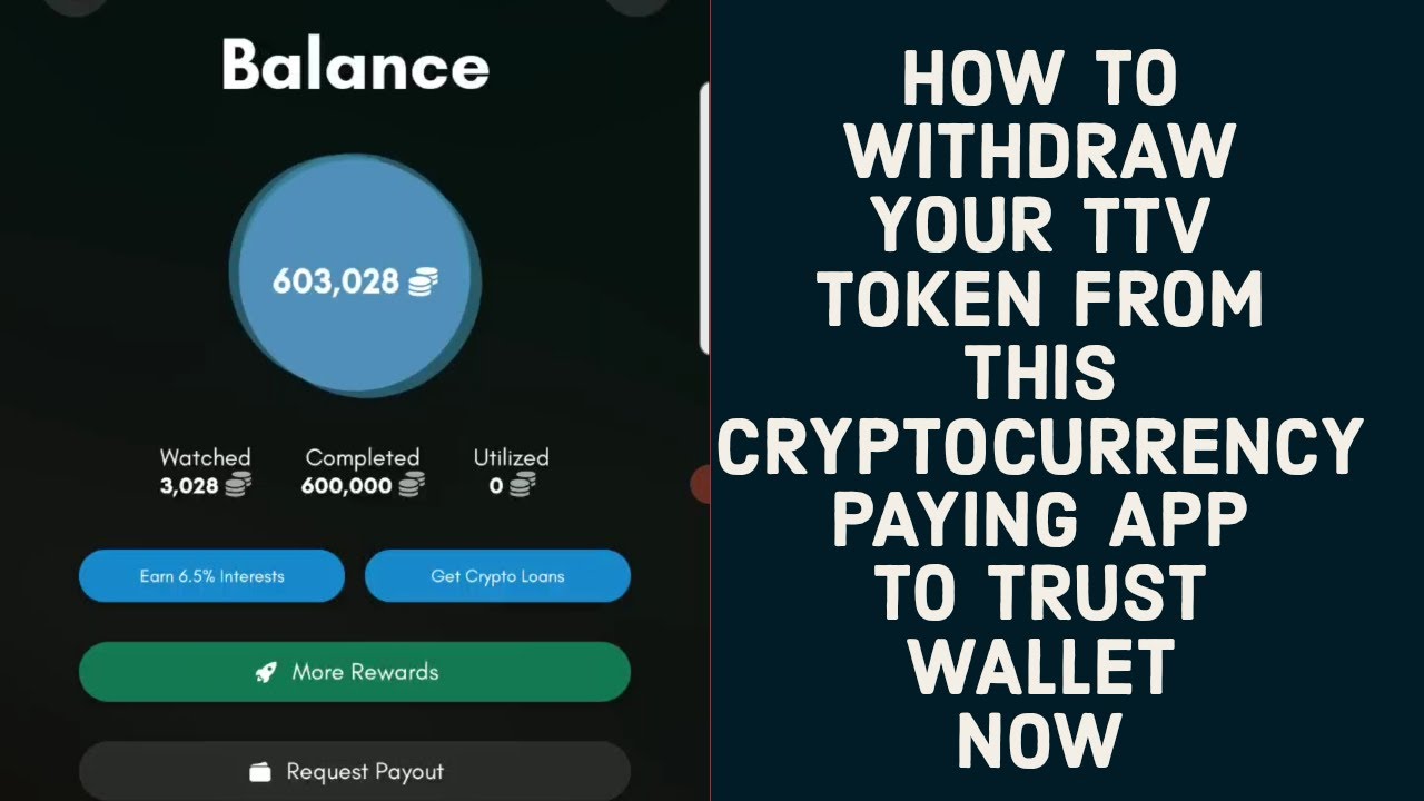 How To Withdraw Ttv Token From Tv-Two App To Trust Wallet For Free (Earn Free Crypto Watching Video)