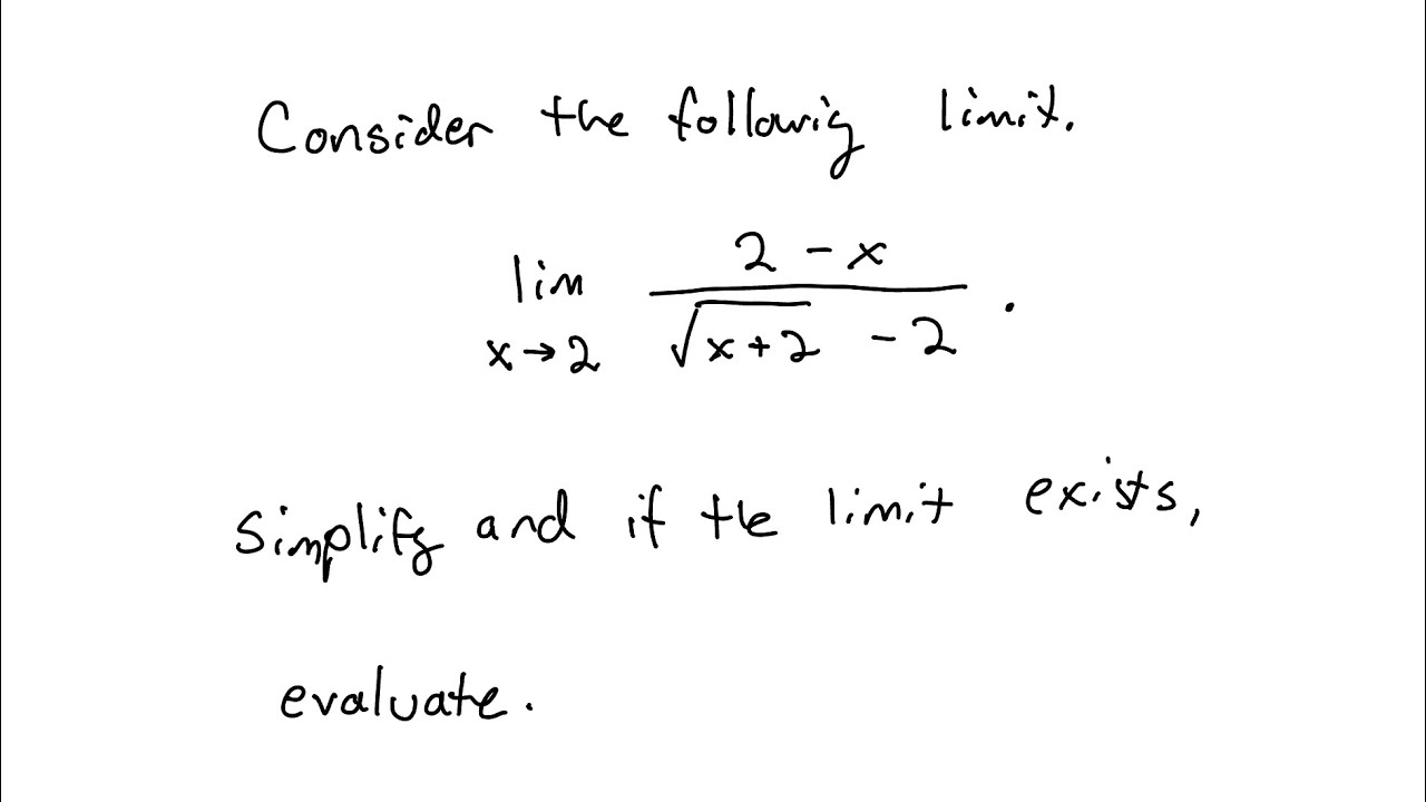 Evaluating a limit by rationalizing using the conjugate - Calculus ...