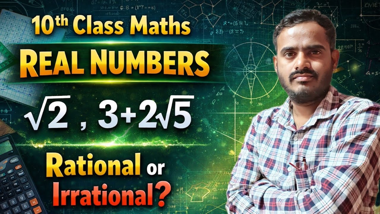 Is √2 rational or irrational? What about 3 + 2√5? | 10th Class Maths | Real Numbers Explained Simply