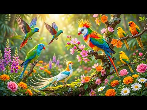 Most Colorful Birds in 4K: Stunning Nature & Relaxing Sounds.