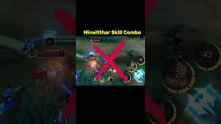 minsitthar Skill Combo Tutorial Mobile Legends #minsitthar #mlbb #tutorial #shorts