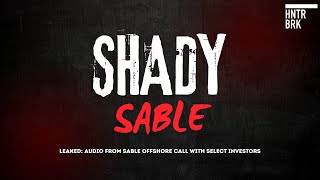 LEAKED: Audio from Sable Offshore Call With Select Investors Details