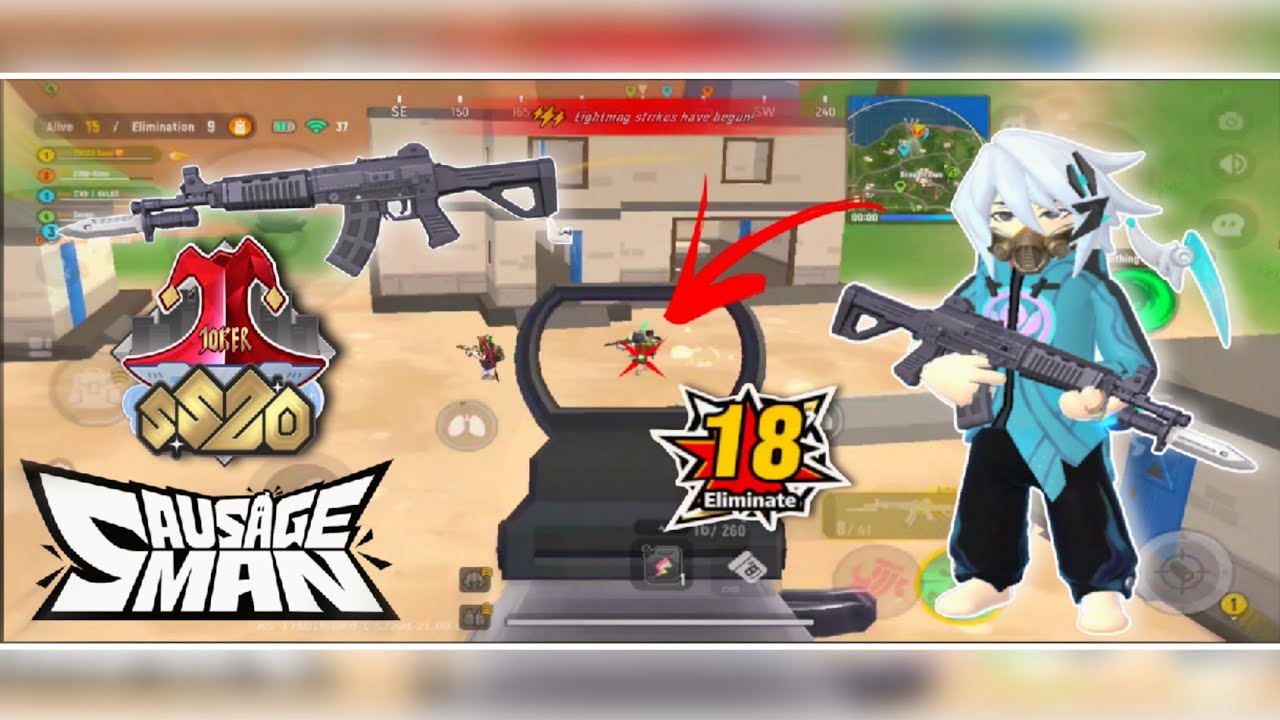 SS20 UPDATE!! 😳 QBZ-03 INSANE GAMEPLAY SAUSAGE MAN