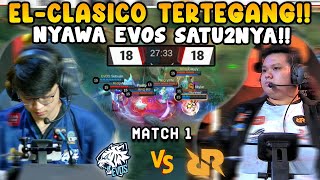 W/ Max, Leokoce | Partai Hidup Mati EVOS!! GAME SPOT JANTUNG Sampe 30 Menit!! - RRQ vs EVOS Match 1