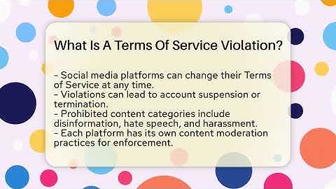 What Is A Terms Of Service Violation? - Everyday-Networking