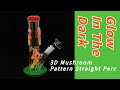 3d mushroom pattern straight perc glow in the dark water pipes sharebongs product review