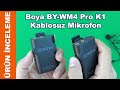 Youtuber Vlogger için Boya BY-WM4 Pro K1 Kablosuz Yaka Mikrofon incelemesi