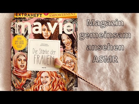ASMR Deutsch Magazin MaVie ansehen | Magazine Flip-Through & Paper Sounds | Flüstern ASMR German