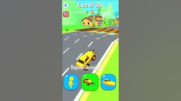 🚕Shape Shift Level 36 @rajeshgameplay #shorts #viral #trending #shapeshifting #youtubeshorts #games