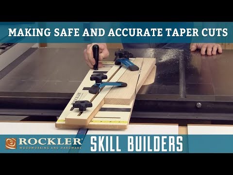 How to Make Safe Taper Cuts Using a Table Saw | Rockler Skill Builders