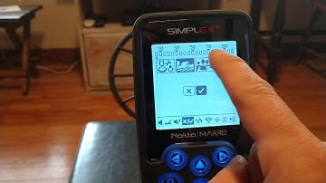 Nokta Makro Simplex Plus Menu Settings