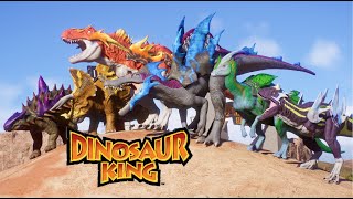 Dinosaur King - Elemental Booster Armor, Battle, Rampage and Skin Showcase