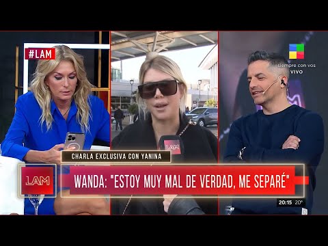 💣 En exclusiva, la palabra de Wanda Nara tras confirmar su separación
