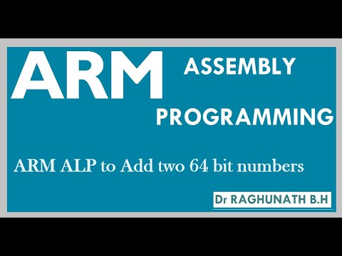 #ARM ALP to Add two 64 bit numbers - YouTube